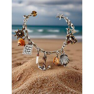 Brighton Ship to Shore nautical Beach sailing charm bracelet